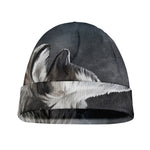 Alaskan Malamute Painting Print Beanie