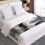 Alaskan Malamute Painting Print Bed Runner
