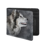 Alaskan Malamute Painting Print Bifold Wallet