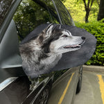Alaskan Malamute Painting Print Car Side Mirror Covers