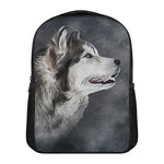 Alaskan Malamute Painting Print Casual Backpack