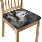 Alaskan Malamute Painting Print Chair Cushion Cover