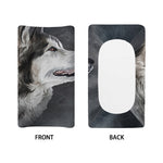Alaskan Malamute Painting Print Changing Pad Cover