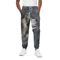 Alaskan Malamute Painting Print Cotton Sweatpants