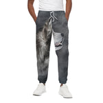 Alaskan Malamute Painting Print Cotton Pants