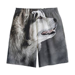 Alaskan Malamute Painting Print Cotton Shorts