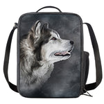 Alaskan Malamute Painting Print Crossbody Lunch Bag
