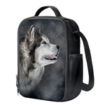 Alaskan Malamute Painting Print Crossbody Lunch Bag