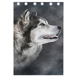 Alaskan Malamute Painting Print Curtain