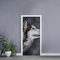Alaskan Malamute Painting Print Door Sticker