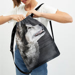 Alaskan Malamute Painting Print Drawstring Backpack