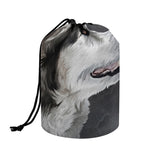 Alaskan Malamute Painting Print Drawstring Makeup Bag
