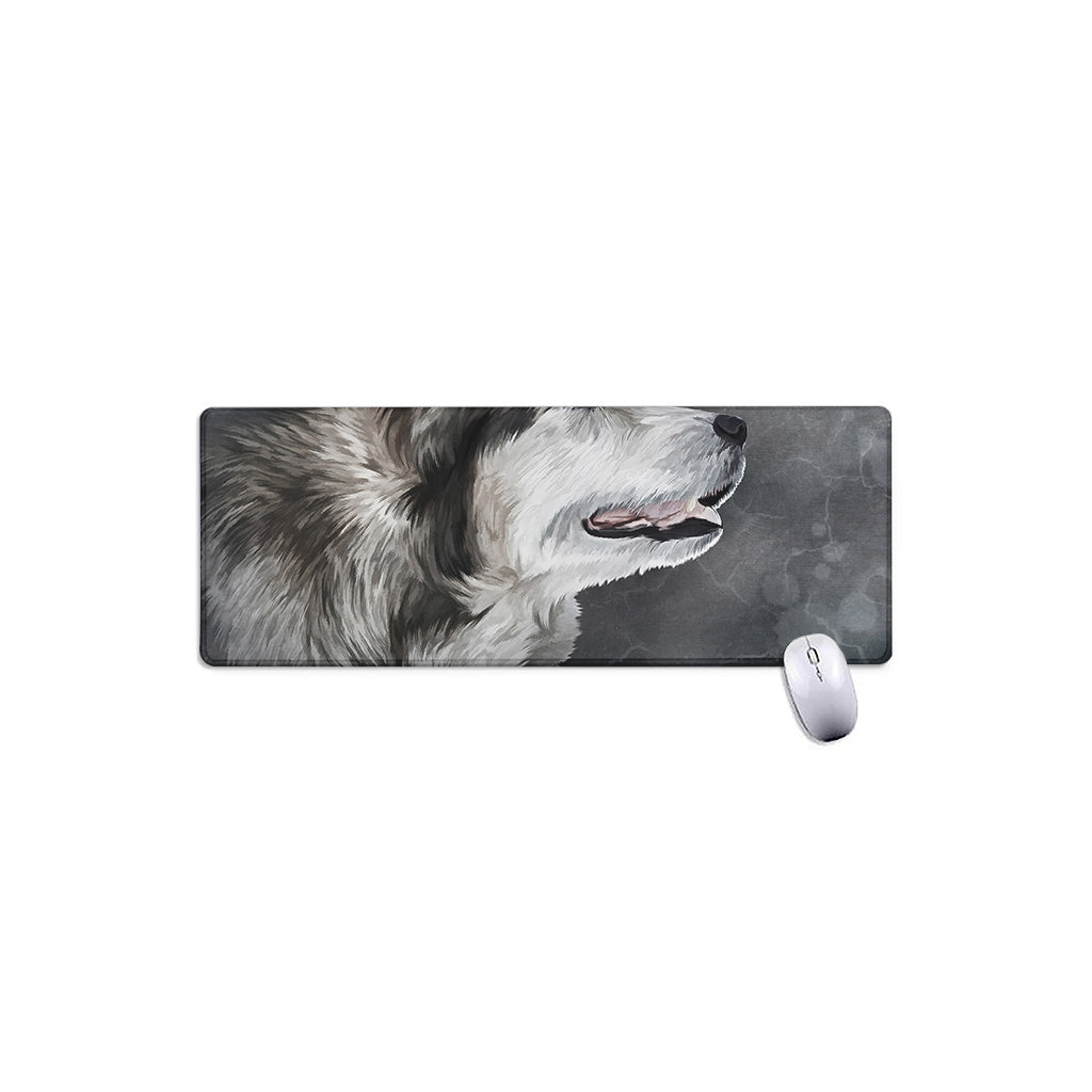 Alaskan Malamute Painting Print Extended Mouse Pad