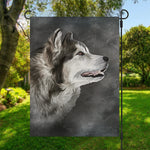 Alaskan Malamute Painting Print Garden Flag