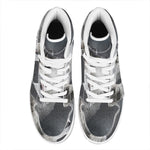 Alaskan Malamute Painting Print High Top Leather Sneakers