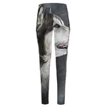 Alaskan Malamute Painting Print High-Waisted Pocket Leggings