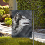 Alaskan Malamute Painting Print House Flag