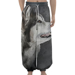 Alaskan Malamute Painting Print Lantern Pants