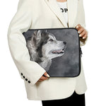 Alaskan Malamute Painting Print Laptop Sleeve
