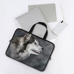 Alaskan Malamute Painting Print Laptop Sleeve With Handle