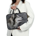 Alaskan Malamute Painting Print Laptop Sleeve With Handle