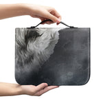 Alaskan Malamute Painting Print Leather Bible Cover