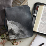 Alaskan Malamute Painting Print Leather Bible Cover