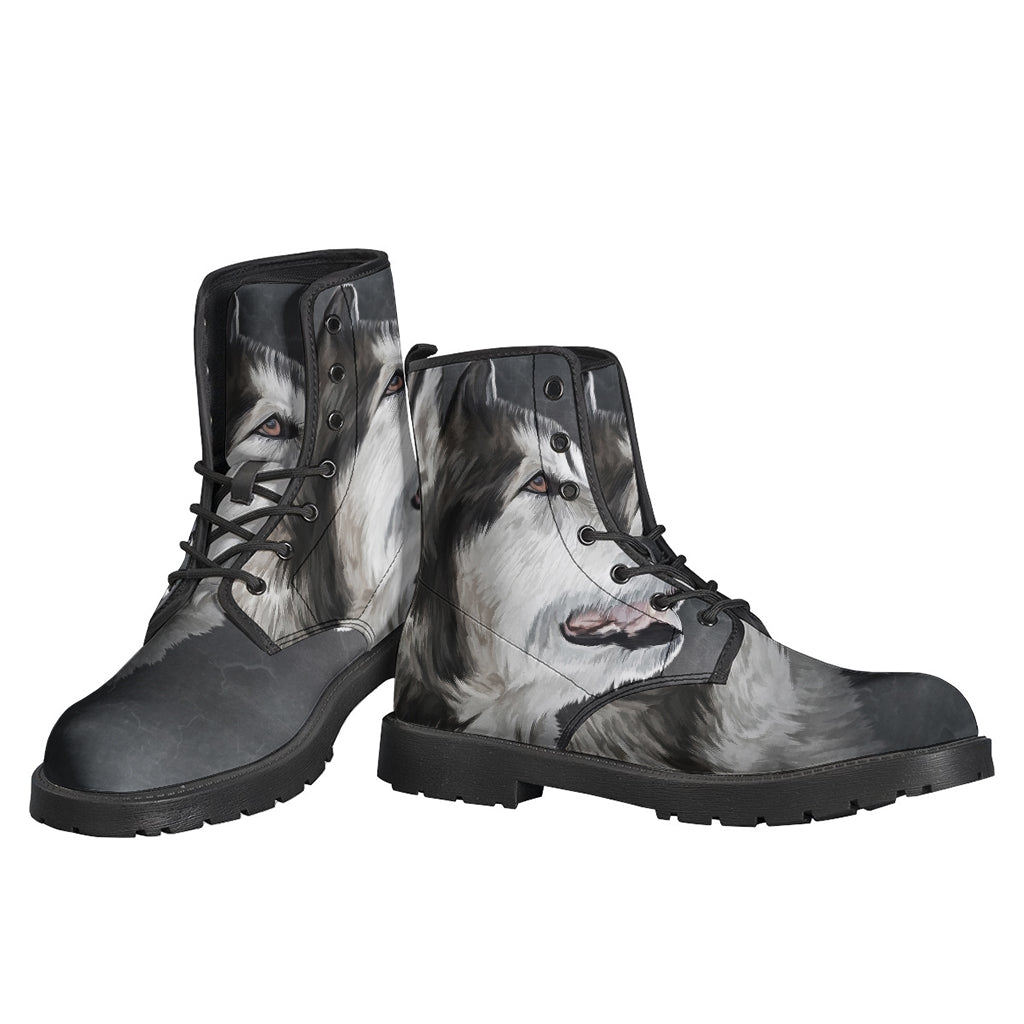 Alaskan Malamute Painting Print Backpack