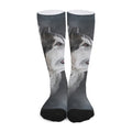 Alaskan Malamute Painting Print Long Socks