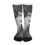 Alaskan Malamute Painting Print Long Socks