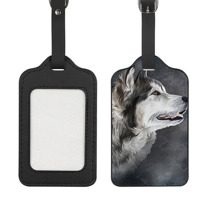 Alaskan Malamute Painting Print Luggage Tag