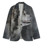 Alaskan Malamute Painting Print Men's Blazer