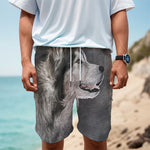 Alaskan Malamute Painting Print Men's Cargo Shorts