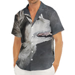 Alaskan Malamute Painting Print Men's Deep V-Neck Shirt