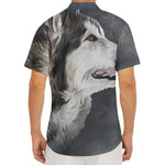 Alaskan Malamute Painting Print Men's Deep V-Neck Shirt