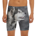Alaskan Malamute Painting Print Men's Long Boxer Briefs