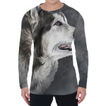 Alaskan Malamute Painting Print Men's Long Sleeve T-Shirt