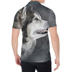 Alaskan Malamute Painting Print Men's Shirt