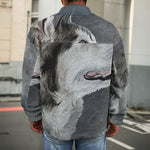 Alaskan Malamute Painting Print Men's Shirt Jacket
