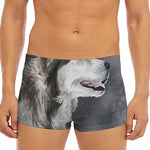 Alaskan Malamute Painting Print Men's Short Boxer Briefs