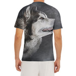 Alaskan Malamute Painting Print Men's Short Sleeve Rash Guard