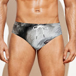 Alaskan Malamute Painting Print Men's Swim Briefs