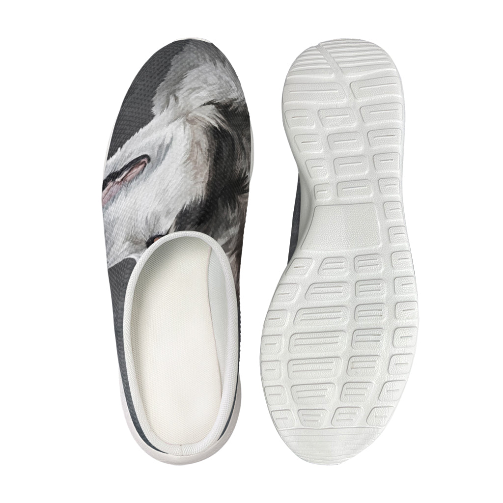 Alaskan Malamute Painting Print Mesh Casual Shoes