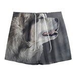 Alaskan Malamute Painting Print Mesh Shorts