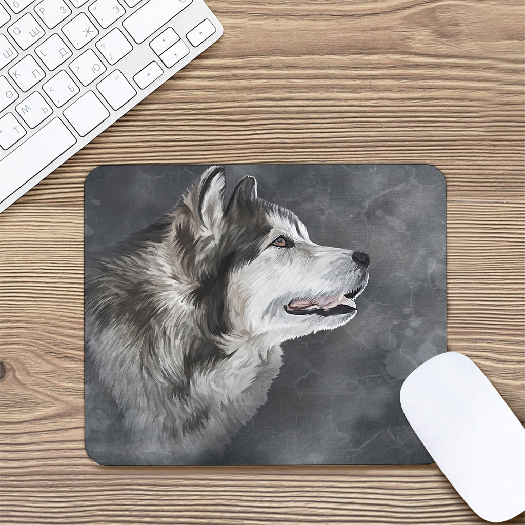 Alaskan Malamute Painting Print Mouse Pad