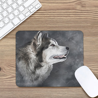 Alaskan Malamute Painting Print Mouse Pad