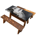Alaskan Malamute Painting Print Picnic Table Cover