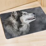 Alaskan Malamute Painting Print Polyester Doormat