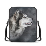 Alaskan Malamute Painting Print Rectangular Crossbody Bag