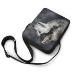 Alaskan Malamute Painting Print Rectangular Crossbody Bag
